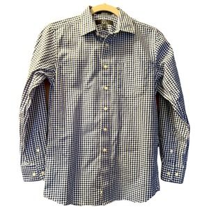 Nordstrom Kids Button-Down Shirt, Blue Gingham  Boys’ 14 UEC
